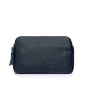 Poseta dama piele naturala DiAmanti Parma bleumarin